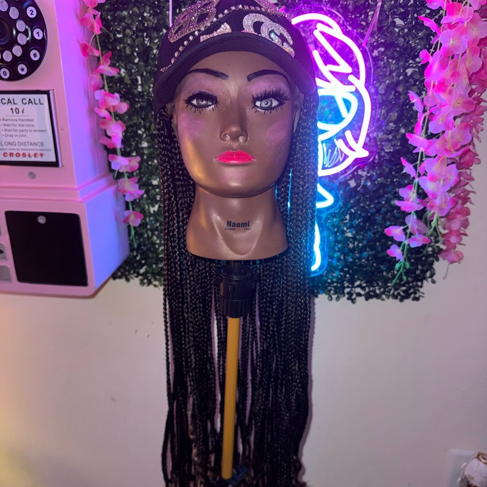 Braided wig hat